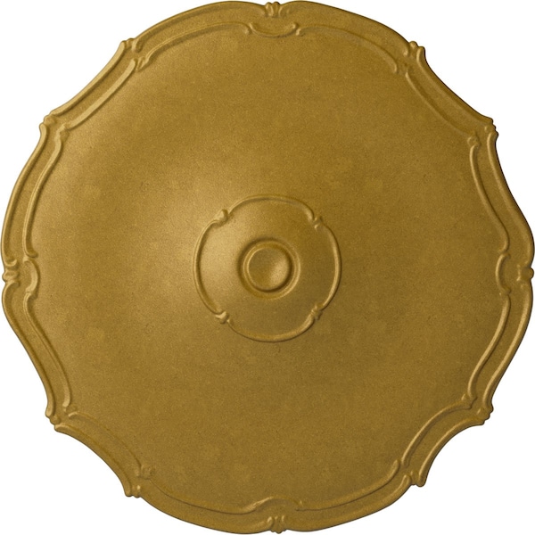 Ekena Millwork Pompeii Ceiling Medallion (Fits Canopies up to 2"), Hand-Painted Pharaohs Gold, 18 7/8"OD x 1 1/2"P CM18POPGS - main